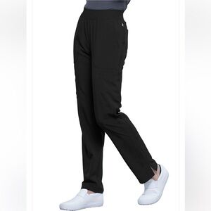 Infinity Mid Rise Tapered Leg Contemporary Scrub‎ Black Pants CK065A NWT Size M